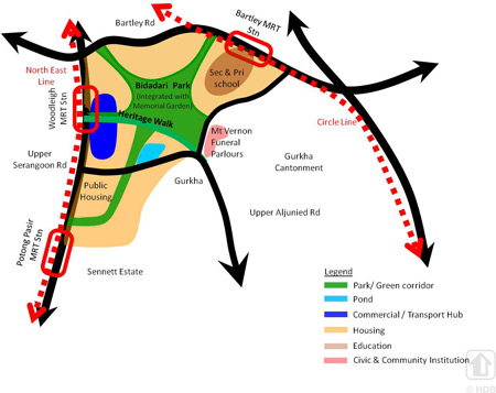 Bidadari park map