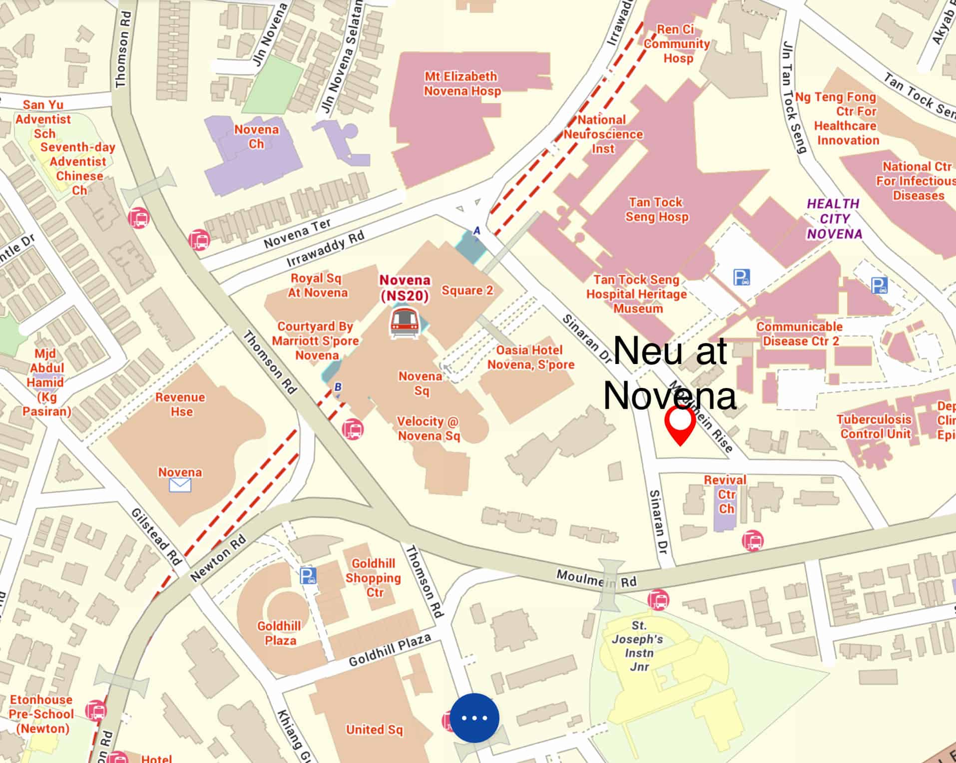 Neu Novena Location Map